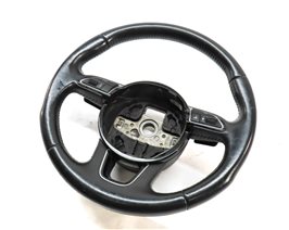 13-17 AUDI Q5 Q7 SQ5 B8 8R 4M 3 SPOKE STEERING WHEEL w/ SWITCH BUTTONS & PADDLES — exact item pictured
